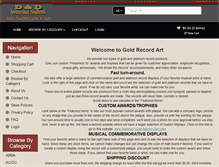 Tablet Screenshot of goldrecordart.com